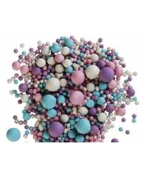Посыпка взорванные зерна риса в цветной глазури МИКС 087М (розовое, сиреневое, голубое, белоснежное) матовое, 50 г Посыпка взорванные зерна риса в цветной глазури МИКС 087М (розовое, сиреневое, голубое, белоснежное) матовое, 50 г