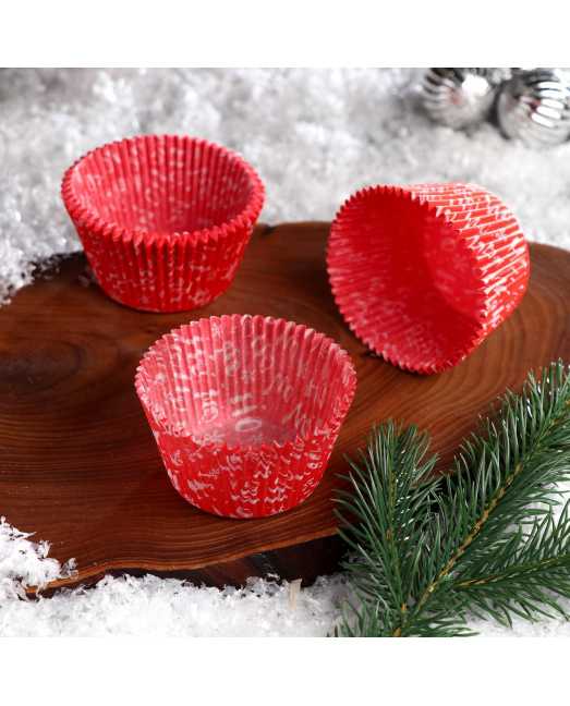 Тарталетка красная HO-HO, 5,5 х 4,3 см, 50 шт - товары для кондитеров. Тарталетка красная HO-HO, 5,5 х 4,3 см, 50 шт - товары для кондитеров.