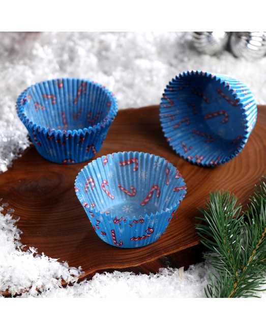 Тарталетка голубая «Леденцы», 5,5х4,3 см, 50 шт - товары для кондитеров. Тарталетка голубая «Леденцы», 5,5х4,3 см, 50 шт - товары для кондитеров.