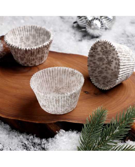 Тарталетка, белая «Снежинки», 5,5х4,3 см, 50 шт - товары для кондитеров. Тарталетка, белая «Снежинки», 5,5х4,3 см, 50 шт - товары для кондитеров.