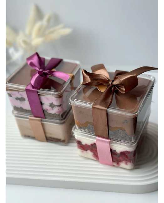 Контейнер квадратный для торта, креманка, 350 мл Контейнер квадратный для торта, креманка, 350 мл