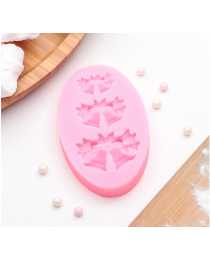 Силиконовый молд «Колокольчики», 8,6×5,2 см, цвет розовый Силиконовый молд «Колокольчики», 8,6×5,2 см, цвет розовый