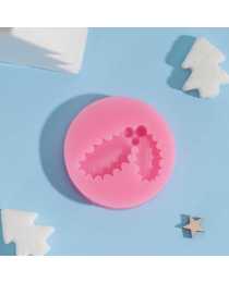 Силиконовый молд «Листья с ягодами», 5,3×5,3×1 см, цвет микс Силиконовый молд «Листья с ягодами», 5,3×5,3×1 см, цвет микс