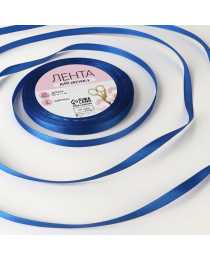 Лента атласная, 6 мм × 23 ± 1 м, цвет синий №40