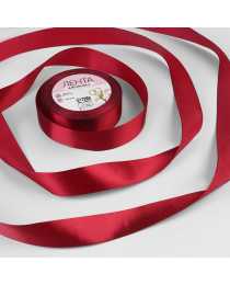 Лента атласная, 25 мм × 23 ± 1 м, цвет вишнёвый № 37 Лента атласная, 25 мм × 23 ± 1 м, цвет вишнёвый № 37