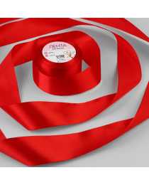 Лента атласная, 50 мм × 23 ± 1 м, цвет красный № 26