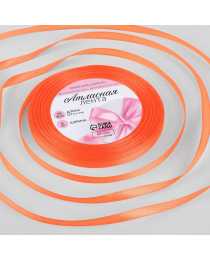Лента атласная, 6 мм × 23 ± 1 м, цвет морковный № 83 Лента атласная, 6 мм × 23 ± 1 м, цвет морковный № 83