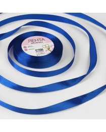 Лента атласная, 12 мм × 23 ± 1 м, цвет синий № 40