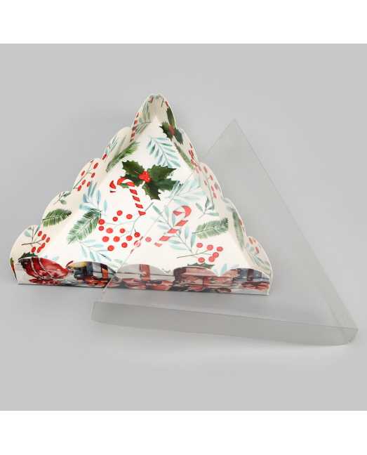 Коробка для печенья «Новогодняя Ёлка», 18 х 18 х 4 см, PVC крышка - товары для кондитеров. Коробка для печенья «Новогодняя Ёлка», 18 х 18 х 4 см, PVC крышка - товары для кондитеров.