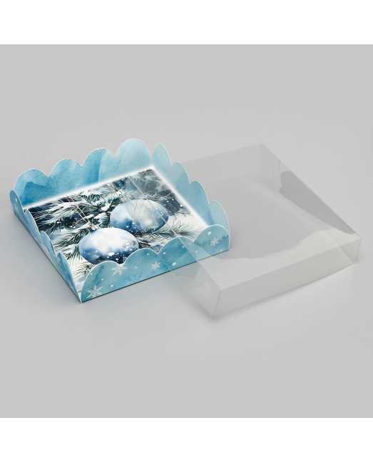 Коробка для печенья «Чудеса случаются», 12 х 12 х 3 см, PVC крышка - товары для кондитеров. Коробка для печенья «Чудеса случаются», 12 х 12 х 3 см, PVC крышка - товары для кондитеров.