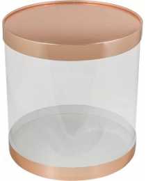 Коробка ТУБУС d 28 cм h 28 cм, для торта, золотая