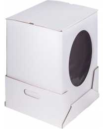 Коробка для торта, 32 х 32 х 45 см, с окном, белая Коробка для торта, 32 х 32 х 45 см, с окном, белая