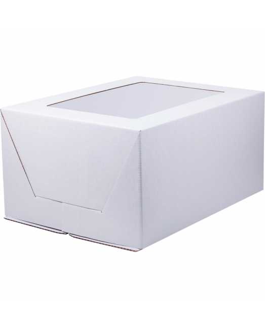 Коробка для торта 30х40х20 см, без ручек, белая Коробка для торта 30х40х20 см, без ручек, белая