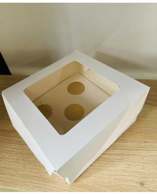 Коробка на 5 капкейков, белая - товары для кондитеров. Коробка на 5 капкейков, белая - товары для кондитеров.